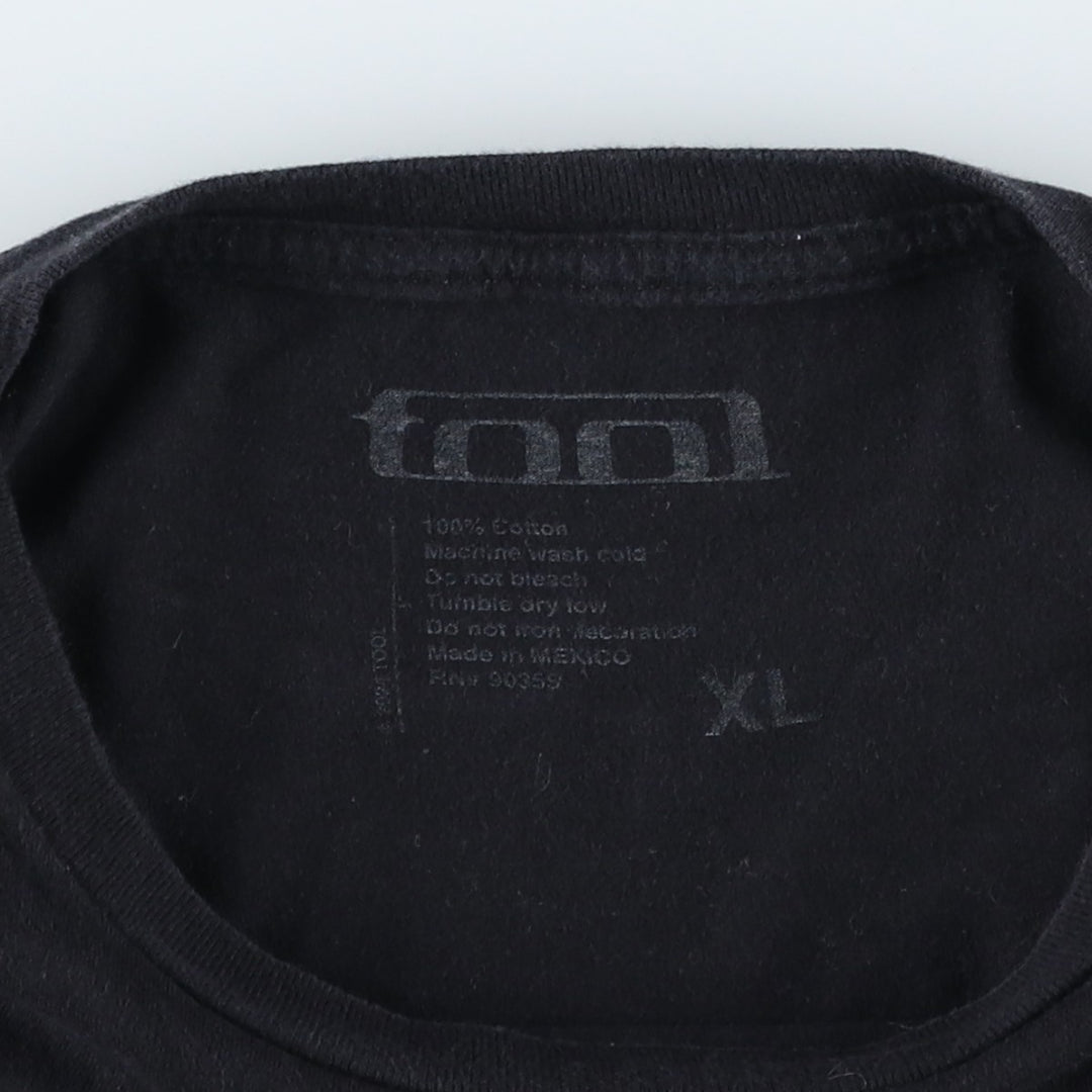TOOL Band T-shirt, Men's XL size cotton black type Vintage Second Hand