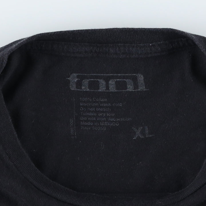 TOOL Band T-shirt, Men's XL size cotton black type Vintage Second Hand