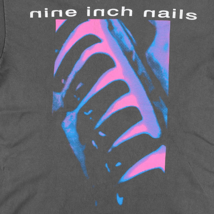 NINE INCHI NAILS Band T-shirt (Men's size M) cotton Charcoal Vintage Second Hand