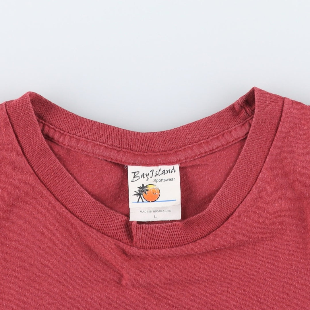 RED HOT CHILI PEPPERS Red Hot Chili Peppers Band T-shirt Band T Men's L size cotton bordeaux Vintage Second Hand