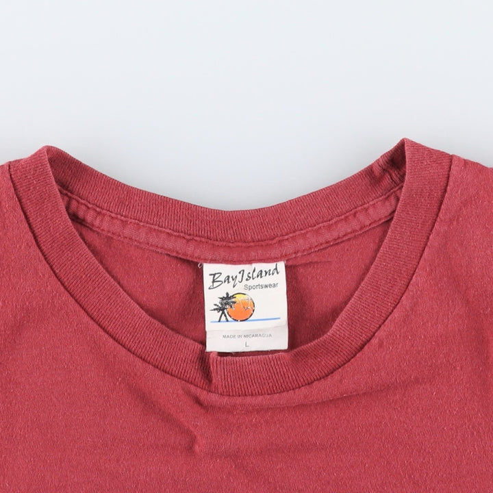RED HOT CHILI PEPPERS Red Hot Chili Peppers Band T-shirt Band T Men's L size cotton bordeaux Vintage Second Hand