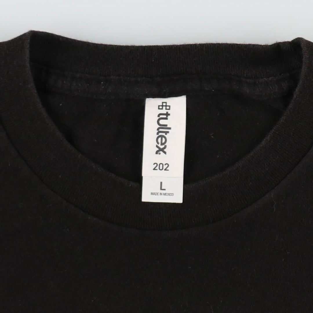 TULTEX LINKIN PARK Skull Pattern Band T-Shirt (Men's Size L) cotton black type Vintage Second Hand