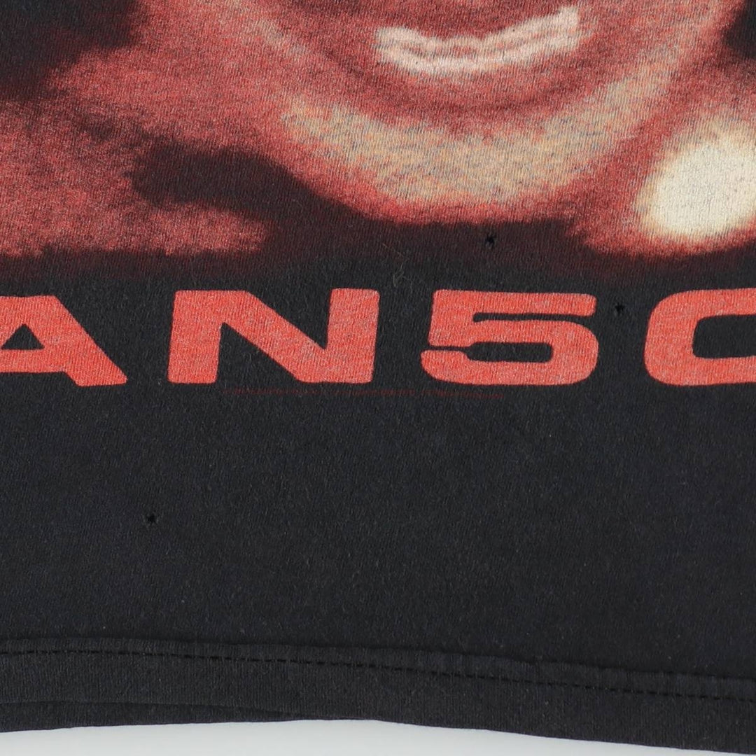 Bay Island Marilyn Manson Large Print Band T-Shirt (Men's Size M) cotton black type Vintage Second Hand