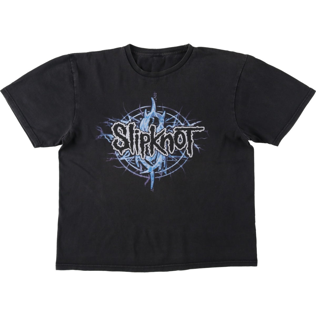 SLIPKNOT Slipknot Band T-shirt, Band T, Men's M size unclear black type Vintage Second Hand