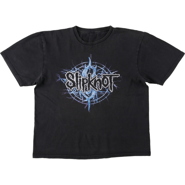 SLIPKNOT Slipknot Band T-shirt, Band T, Men's M size unclear black type Vintage Second Hand