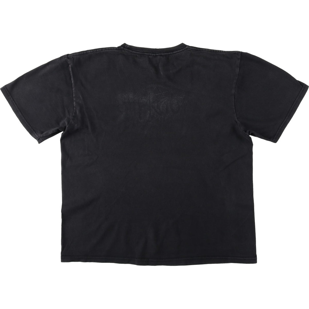 SLIPKNOT Slipknot Band T-shirt, Band T, Men's M size unclear black type Vintage Second Hand