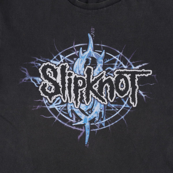 SLIPKNOT Slipknot Band T-shirt, Band T, Men's M size unclear black type Vintage Second Hand