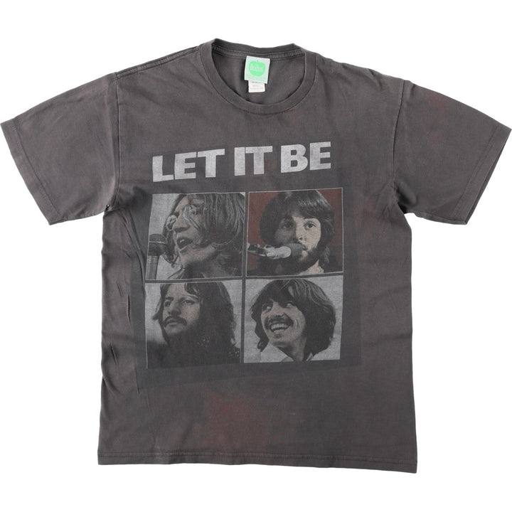 THE BEATLES Band T-shirt, Band T, Men's S size cotton Charcoal Vintage Second Hand