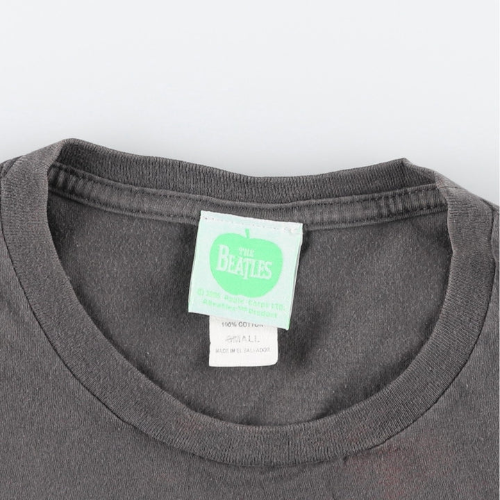 THE BEATLES Band T-shirt, Band T, Men's S size cotton Charcoal Vintage Second Hand