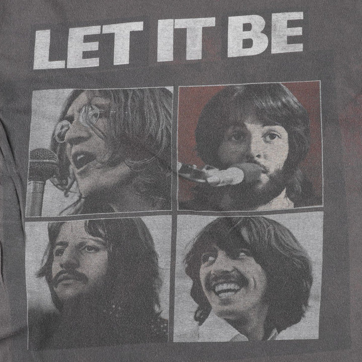 THE BEATLES Band T-shirt, Band T, Men's S size cotton Charcoal Vintage Second Hand