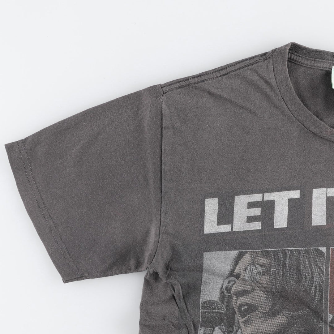 THE BEATLES Band T-shirt, Band T, Men's S size cotton Charcoal Vintage Second Hand