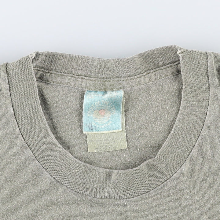 90'S Sheryl Crow band t-shirt, made in USA, men's size L equivalent. cotton Khaki type sage green Vintage Second Hand