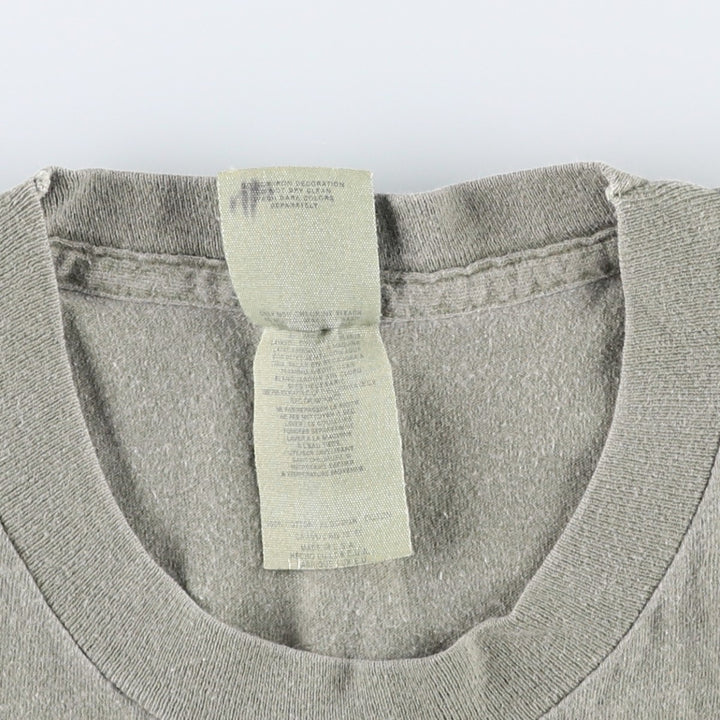 90'S Sheryl Crow band t-shirt, made in USA, men's size L equivalent. cotton Khaki type sage green Vintage Second Hand