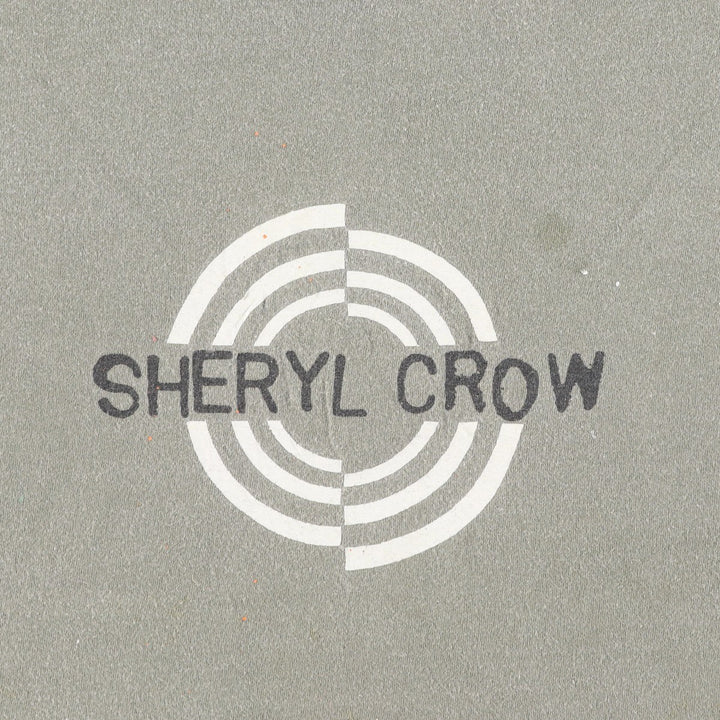 90'S Sheryl Crow band t-shirt, made in USA, men's size L equivalent. cotton Khaki type sage green Vintage Second Hand