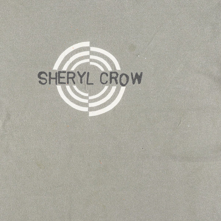 90'S Sheryl Crow band t-shirt, made in USA, men's size L equivalent. cotton Khaki type sage green Vintage Second Hand