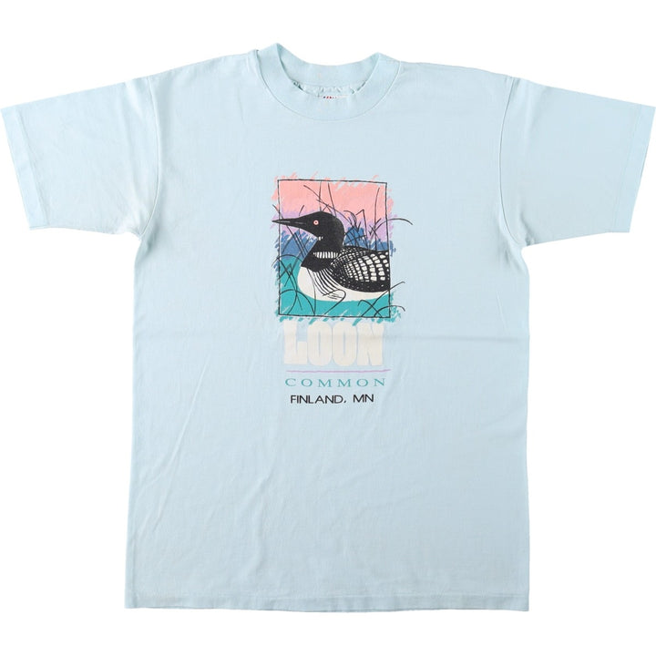 1980'S Hanes Fifty-Fifty Blue Tag Souvenir T-Shirt, Made in USA, Men's Size M (approx.), Vintage cotton Blue type light blue Vintage Second Hand