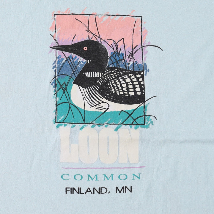 1980'S Hanes Fifty-Fifty Blue Tag Souvenir T-Shirt, Made in USA, Men's Size M (approx.), Vintage cotton Blue type light blue Vintage Second Hand