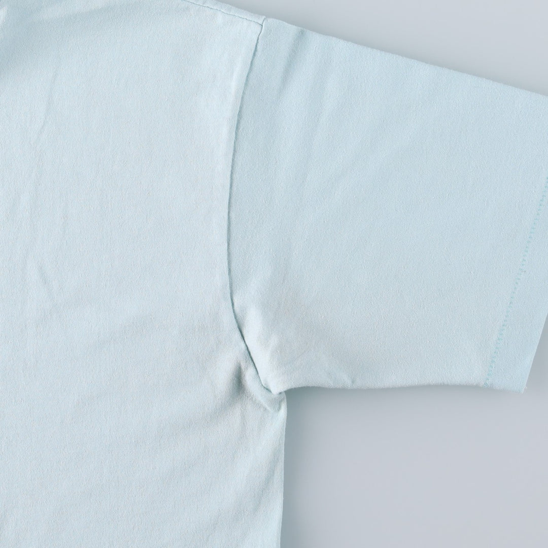 1980'S Hanes Fifty-Fifty Blue Tag Souvenir T-Shirt, Made in USA, Men's Size M (approx.), Vintage cotton Blue type light blue Vintage Second Hand