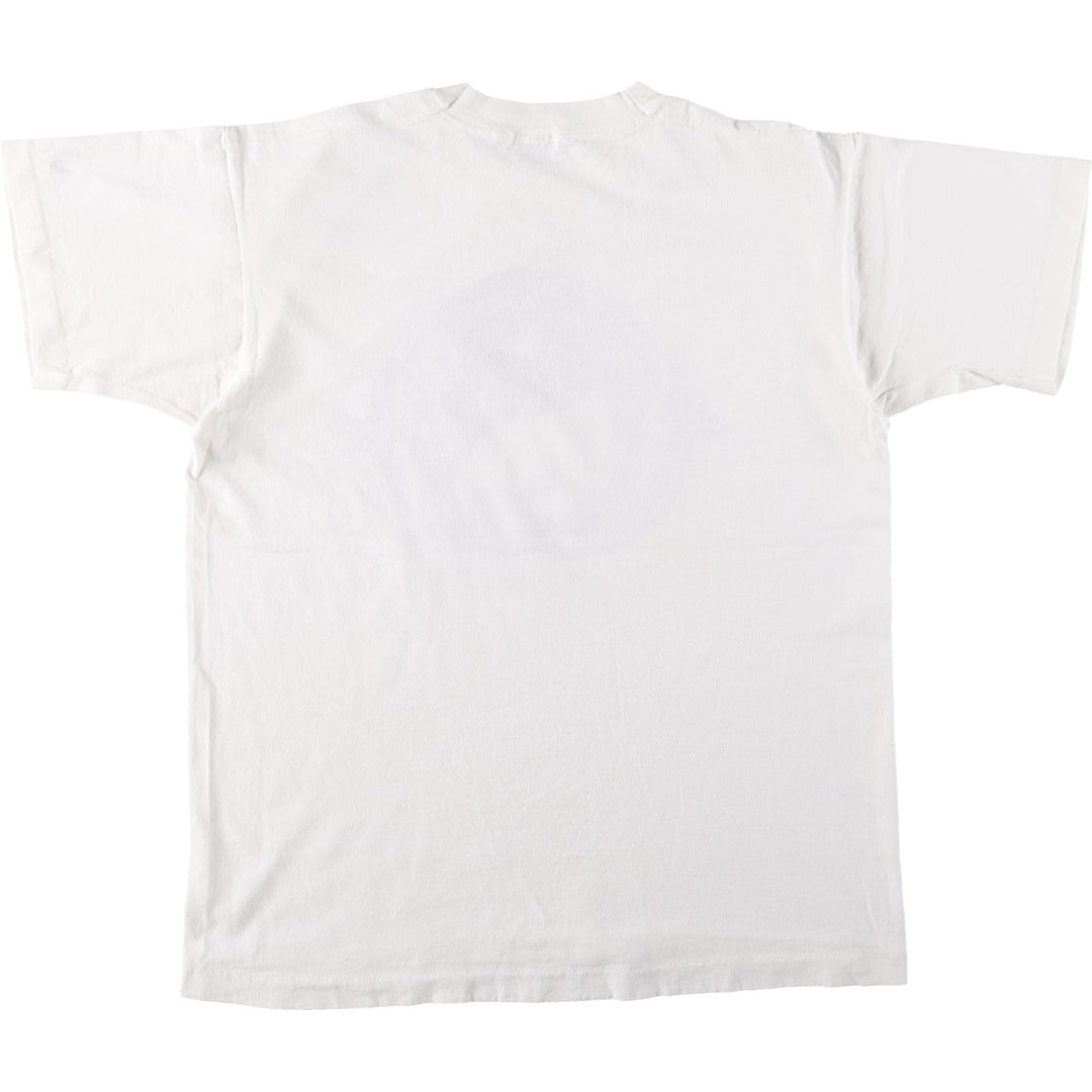 90'S Vintage Printed T-Shirt, Men's M Size unclear white type Vintage Second Hand
