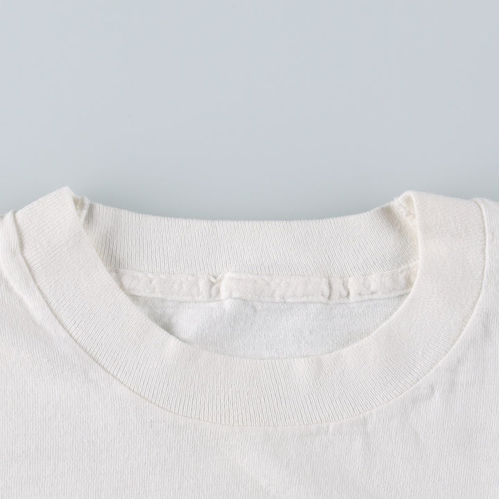 90'S Vintage Printed T-Shirt, Men's M Size unclear white type Vintage Second Hand