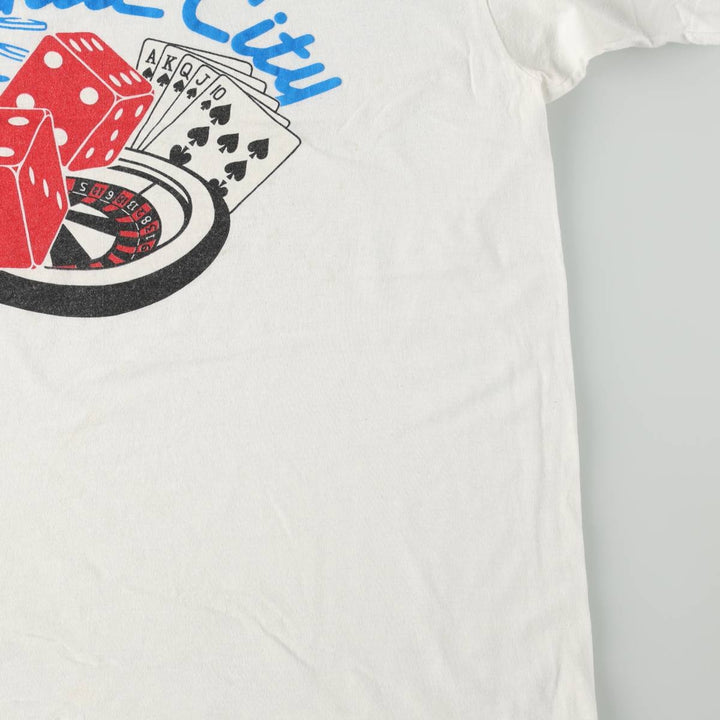 ~90'S Souvenir T-shirt, Men's XL equivalent, Vintage, Single Stitch unclear white type Vintage Second Hand