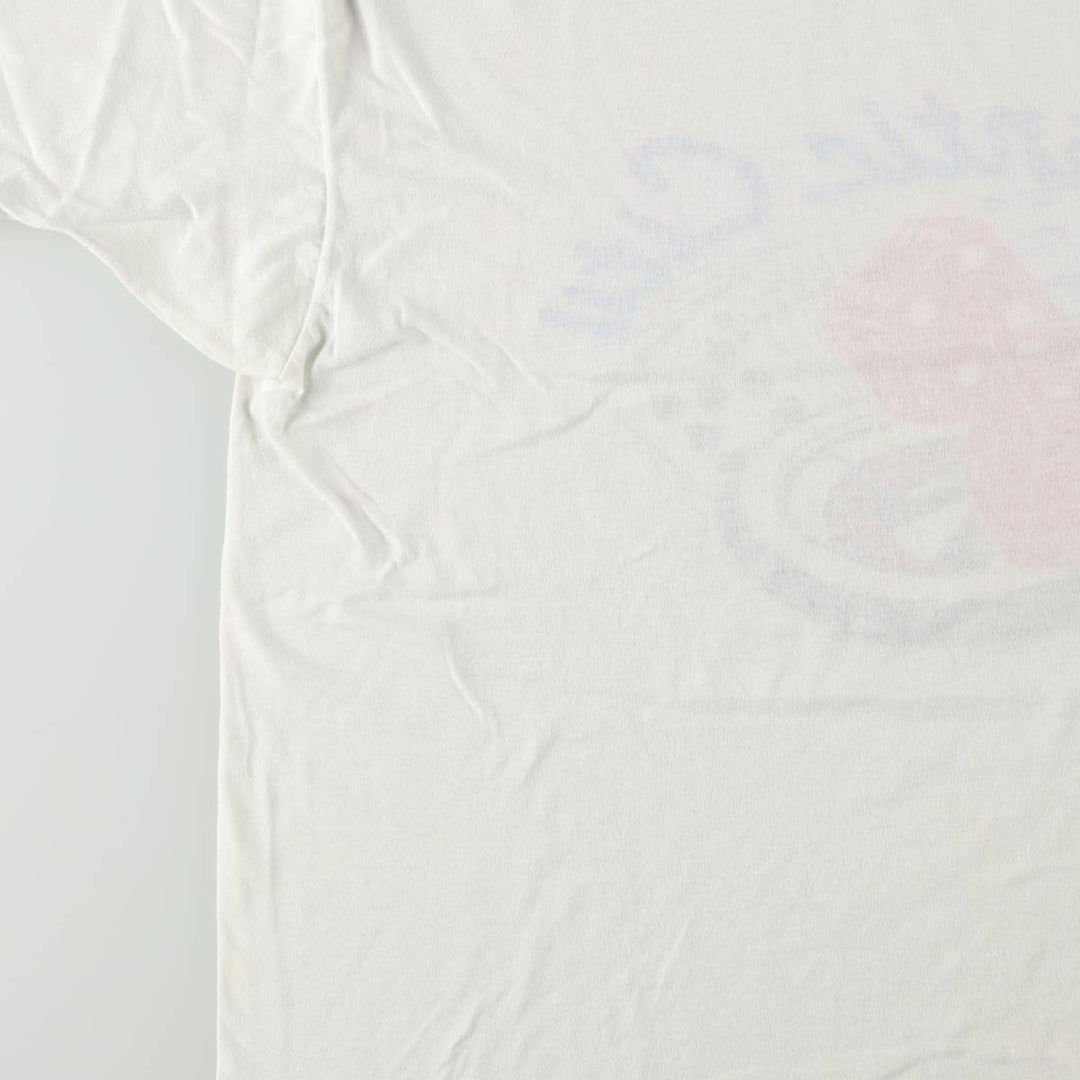 ~90'S Souvenir T-shirt, Men's XL equivalent, Vintage, Single Stitch unclear white type Vintage Second Hand