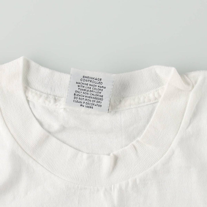 90'S Lee printed T-shirt, made in USA, men's size L, vintage cotton white type Vintage Second Hand