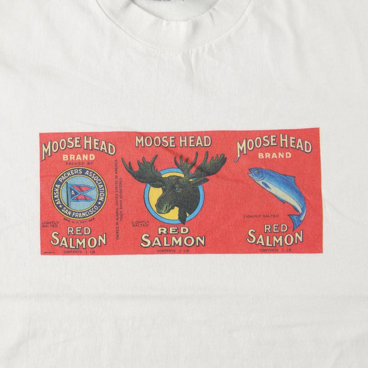 90'S Lee printed T-shirt, made in USA, men's size L, vintage cotton white type Vintage Second Hand