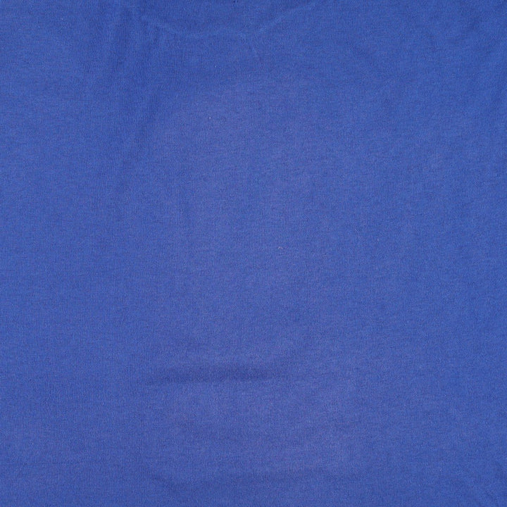 80s-90'S Jerzees Advertising T-Shirt, Made in USA, Men's XL equivalent, Vintage cotton blue type Vintage Second Hand