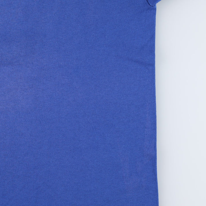 80s-90'S Jerzees Advertising T-Shirt, Made in USA, Men's XL equivalent, Vintage cotton blue type Vintage Second Hand