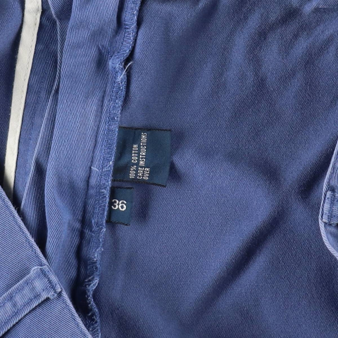Ralph Lauren POLO by Ralph Lauren TYLER SHORT Two-pleat chino shorts, short pants, men's size W37 cotton blue type Vintage Second Hand