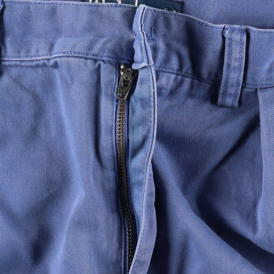 Ralph Lauren POLO by Ralph Lauren TYLER SHORT Two-pleat chino shorts, short pants, men's size W37 cotton blue type Vintage Second Hand