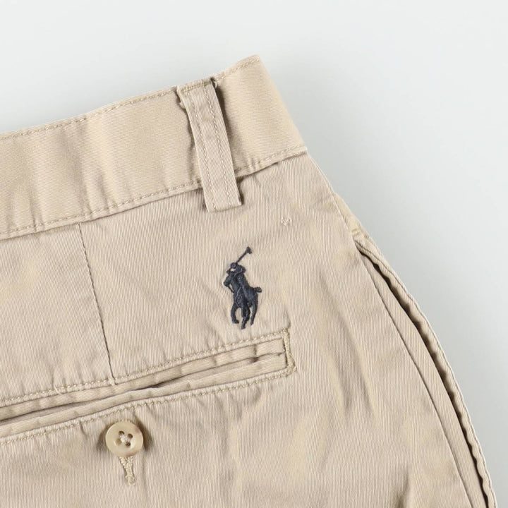 Ralph Lauren POLO by Ralph Lauren TYLER SHORT Two-pleat chino shorts, short pants, men's size W32 cotton Beige type Vintage Second Hand