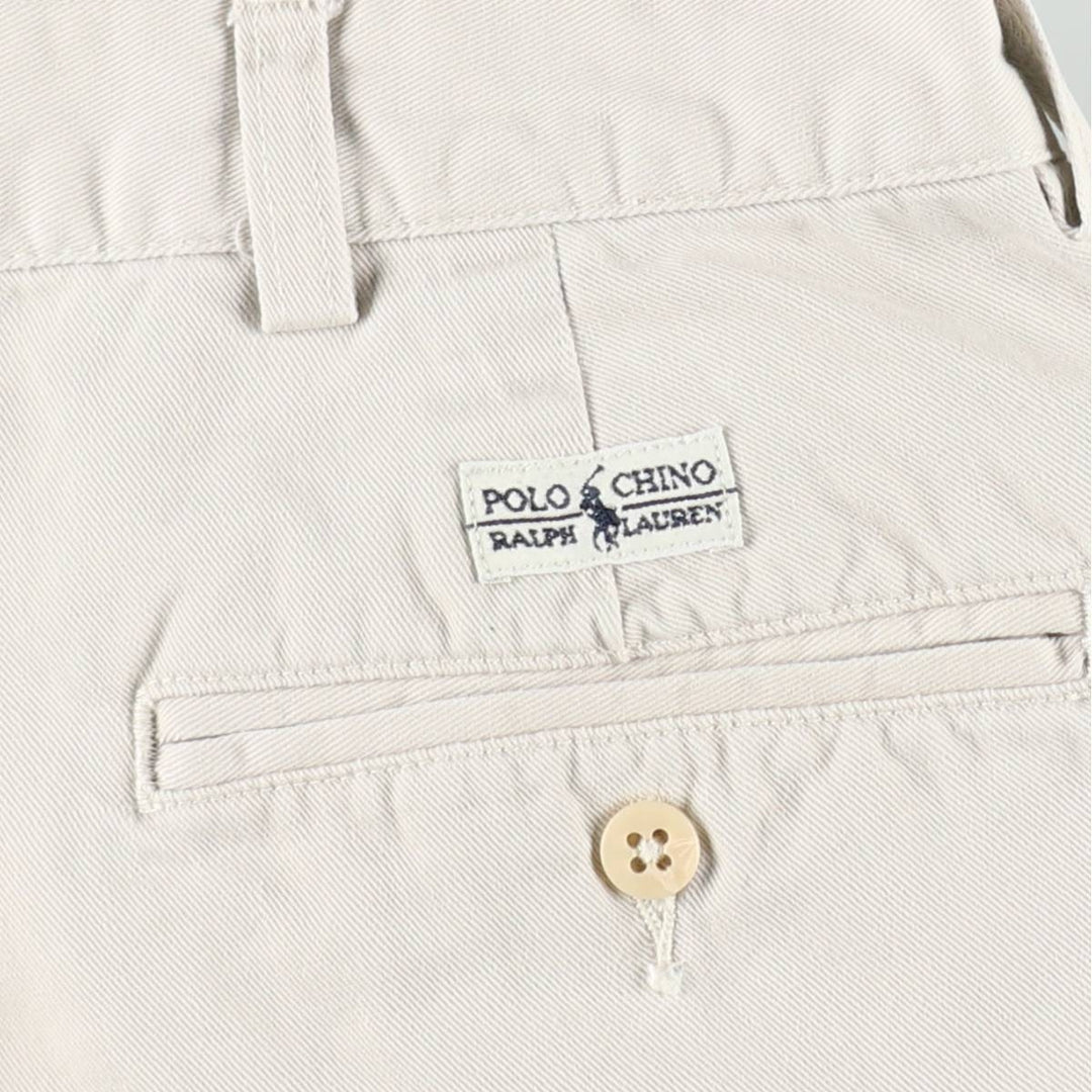 Ralph Lauren POLO by Ralph Lauren TYLER SHORT Two-pleat chino shorts, short pants, men's w35 equivalent cotton Beige type Vintage Second Hand