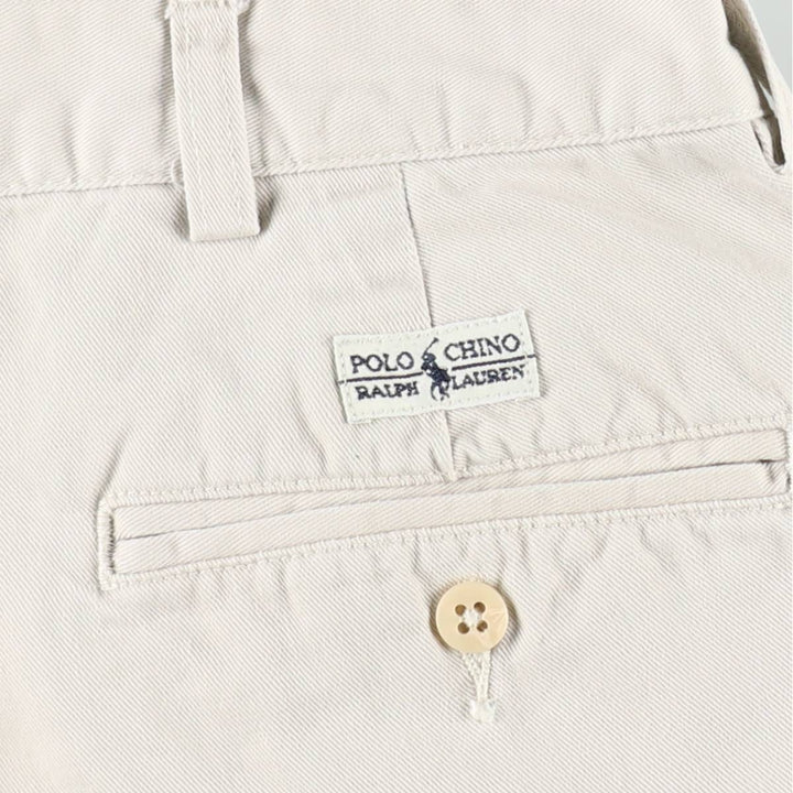 Ralph Lauren POLO by Ralph Lauren TYLER SHORT Two-pleat chino shorts, short pants, men's w35 equivalent cotton Beige type Vintage Second Hand