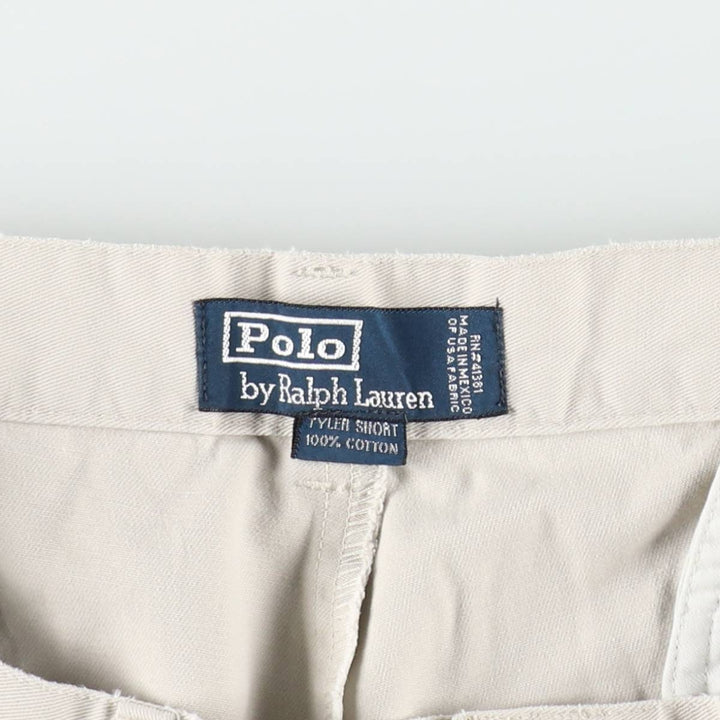 Ralph Lauren POLO by Ralph Lauren TYLER SHORT Two-pleat chino shorts, short pants, men's w35 equivalent cotton Beige type Vintage Second Hand