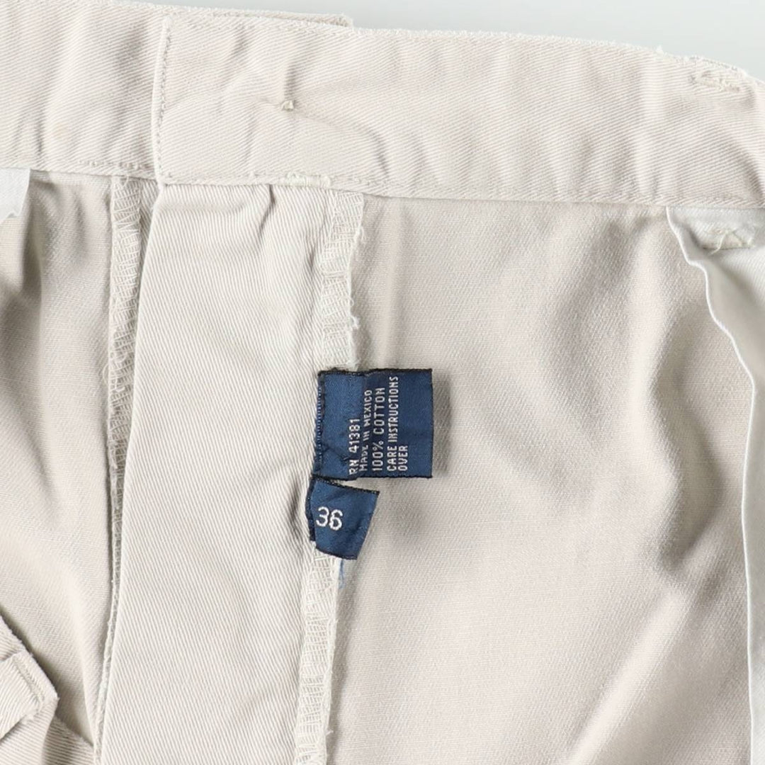 Ralph Lauren POLO by Ralph Lauren TYLER SHORT Two-pleat chino shorts, short pants, men's w35 equivalent cotton Beige type Vintage Second Hand
