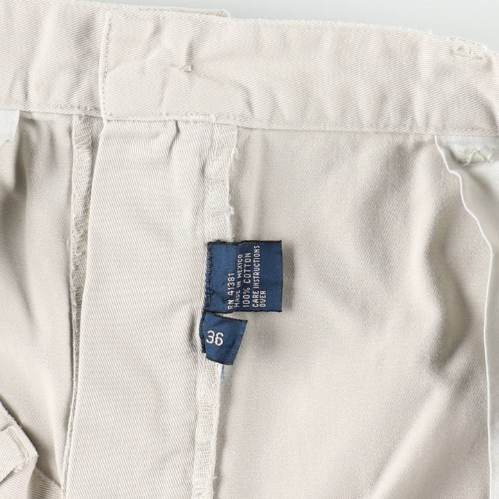 Ralph Lauren POLO by Ralph Lauren TYLER SHORT Two-pleat chino shorts, short pants, men's w35 equivalent cotton Beige type Vintage Second Hand