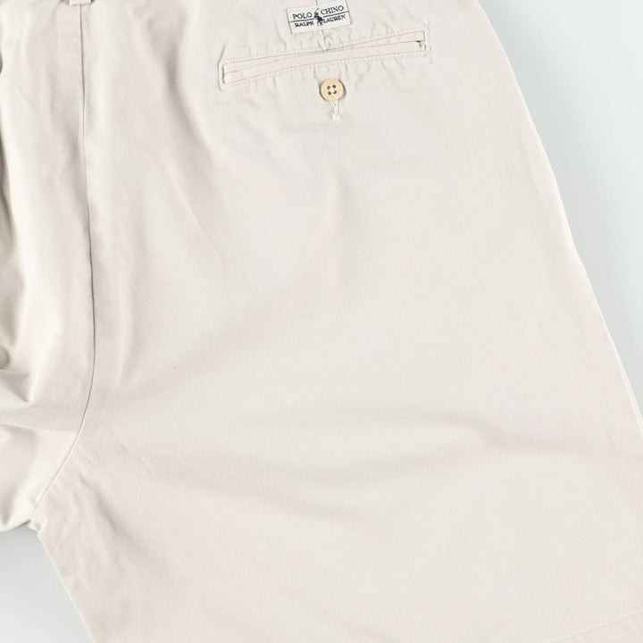 Ralph Lauren POLO by Ralph Lauren TYLER SHORT Two-pleat chino shorts, short pants, men's w35 equivalent cotton Beige type Vintage Second Hand