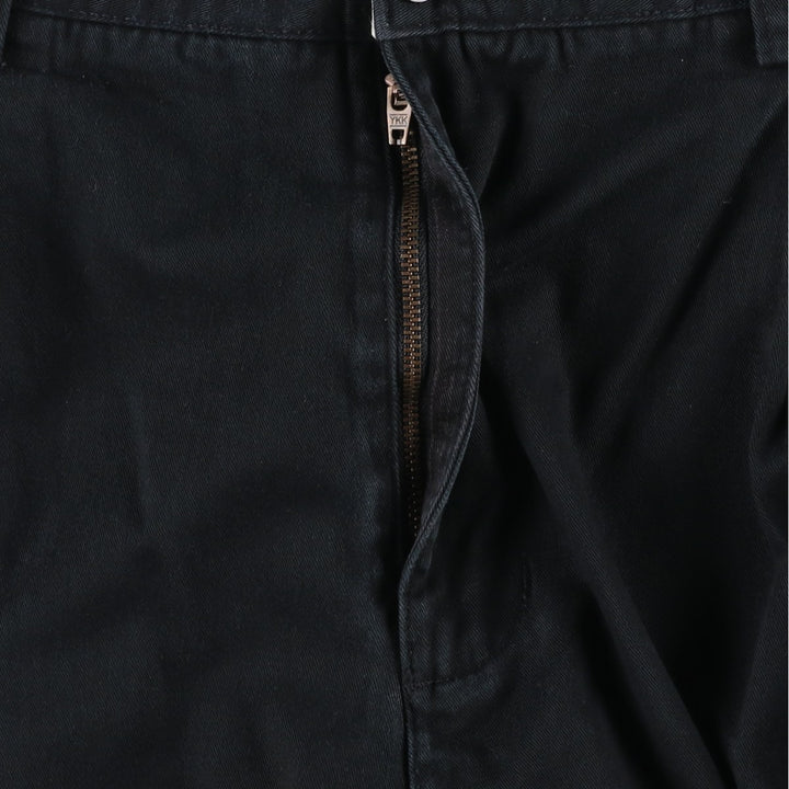 Ralph Lauren CHAPS Two-Pleat Chino Shorts, Men's Size W36 (approx.) cotton black type Vintage Second Hand