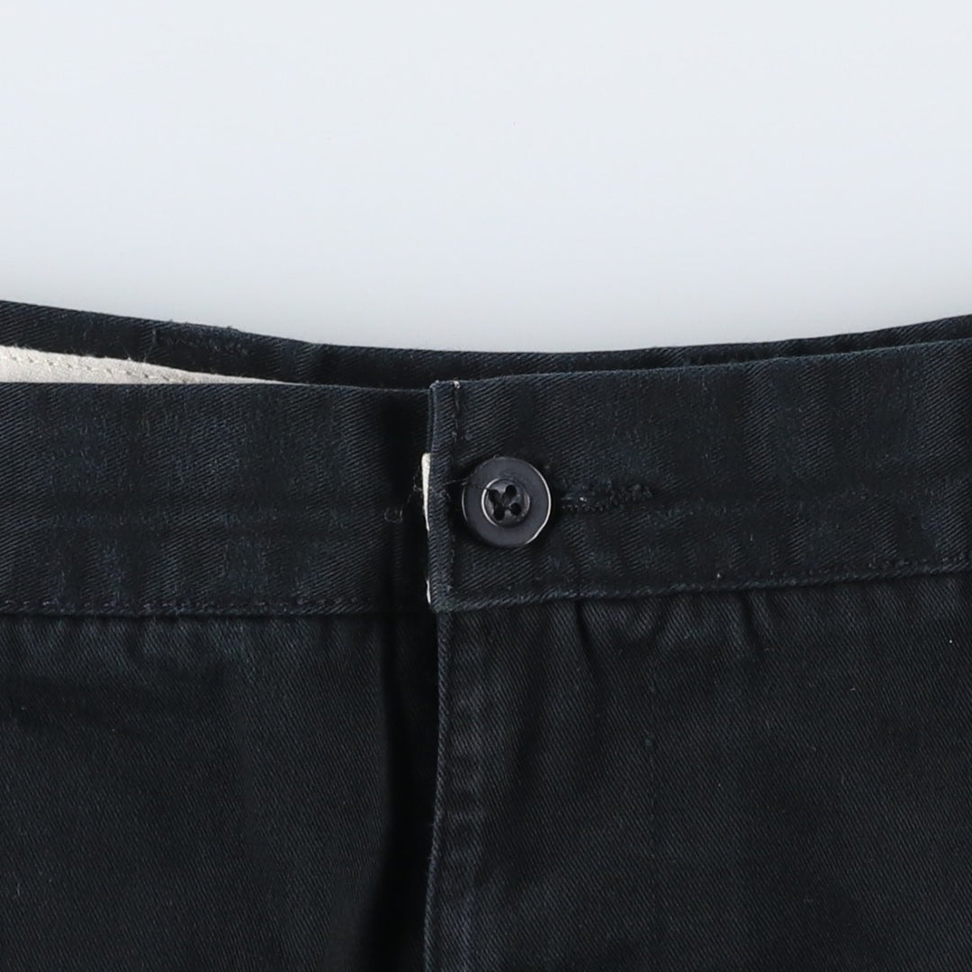 Ralph Lauren CHAPS Two-Pleat Chino Shorts, Men's Size W36 (approx.) cotton black type Vintage Second Hand