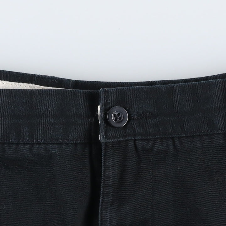 Ralph Lauren CHAPS Two-Pleat Chino Shorts, Men's Size W36 (approx.) cotton black type Vintage Second Hand