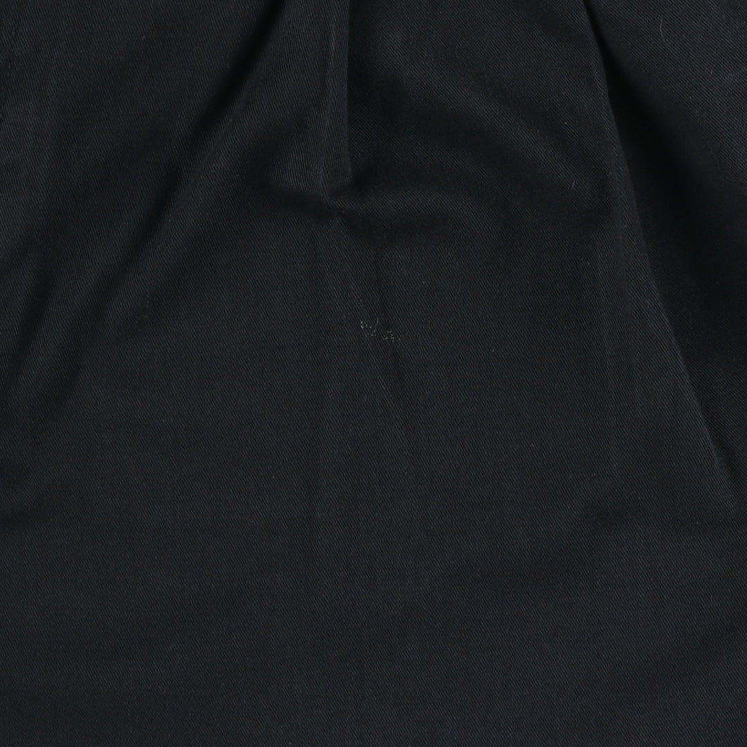 Ralph Lauren CHAPS Two-Pleat Chino Shorts, Men's Size W36 (approx.) cotton black type Vintage Second Hand