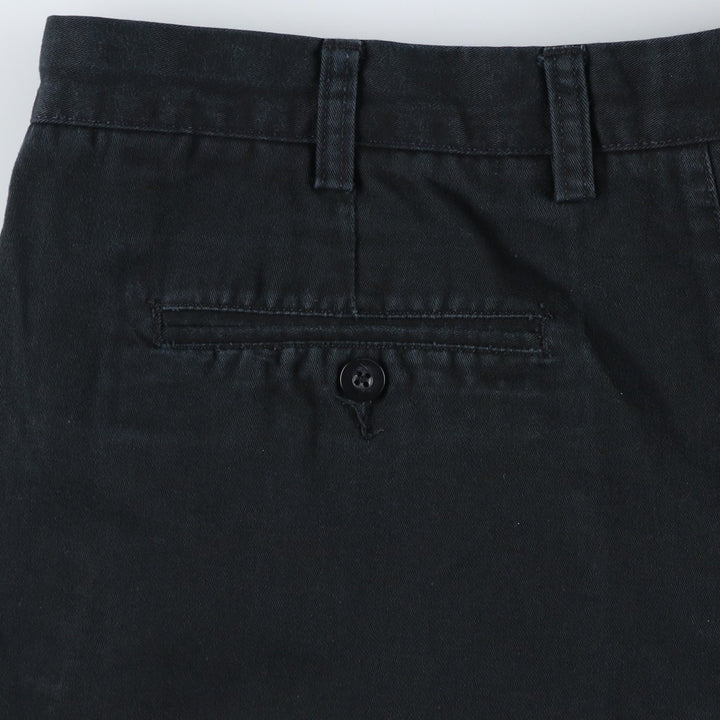 Ralph Lauren CHAPS Two-Pleat Chino Shorts, Men's Size W36 (approx.) cotton black type Vintage Second Hand