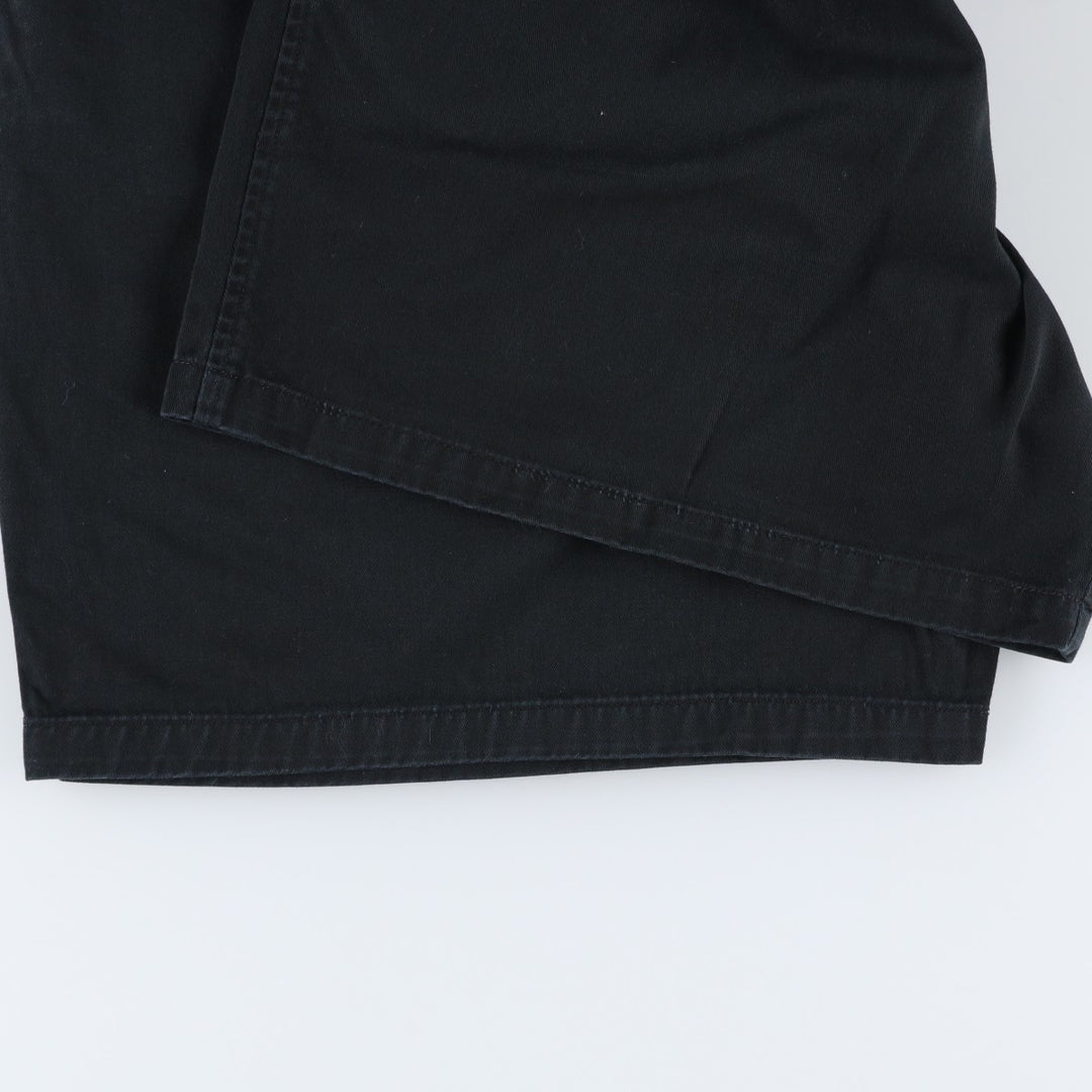 Ralph Lauren CHAPS Two-Pleat Chino Shorts, Men's Size W36 (approx.) cotton black type Vintage Second Hand