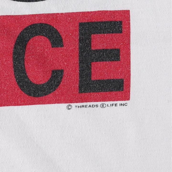 90'S Cross Colours Short-Sleeve Printed T-Shirt, Made in USA, Men's Size XL (Equivalent), Vintage cotton white type Vintage Second Hand