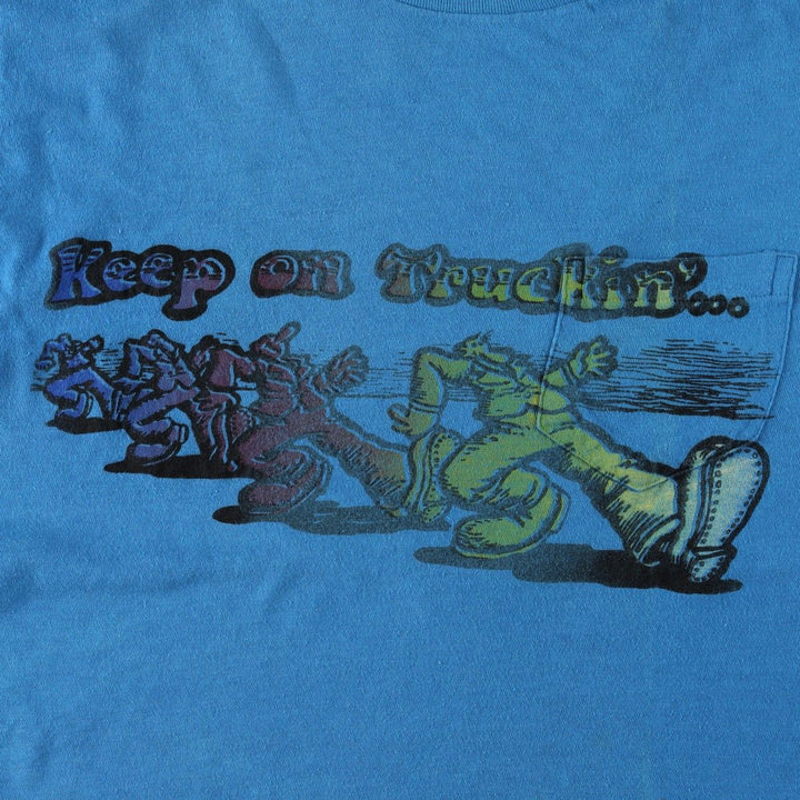 90'S BVD Print T-Shirt, Men's Size L (approx.), Vintage cotton blue type Vintage Second Hand