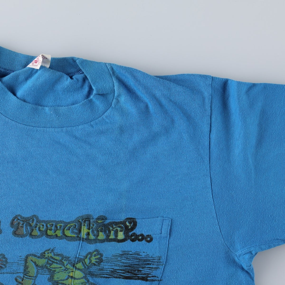 90'S BVD Print T-Shirt, Men's Size L (approx.), Vintage cotton blue type Vintage Second Hand