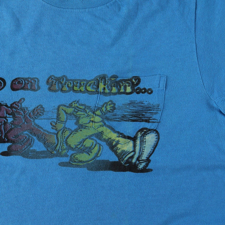 90'S BVD Print T-Shirt, Men's Size L (approx.), Vintage cotton blue type Vintage Second Hand