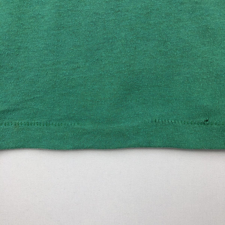 70s-80'S Sportswear Fish Print Advertising T-Shirt, Made in USA, Men's Size L (approx.), Vintage polyester green type Vintage Second Hand